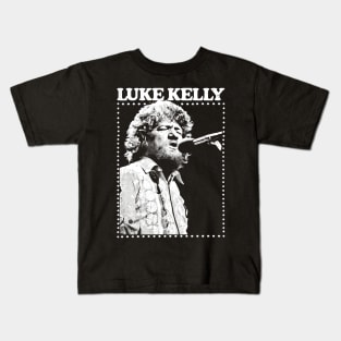 Luke Kelly -- Vintage Style Original Design Kids T-Shirt